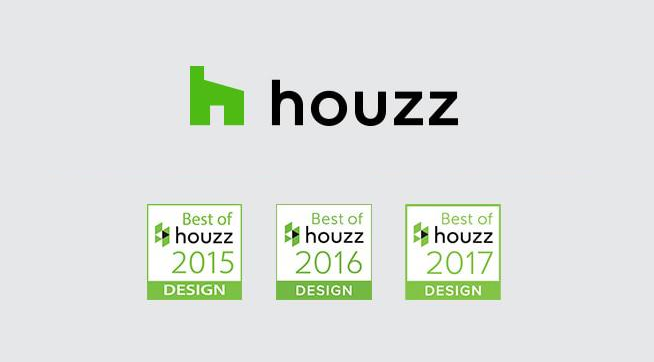 Houzz winner 2015, 2016, 2017